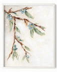 Alina I is an abstract botanical flower branch painting in warm beige, cream, tan, cognac brown, deep brown, eucalyptus green, blue green, earthy green, light blue, golden yellow, deep royal blue, and white; white oak frame by NLS Design. Large neutral gallery wall art for living rooms, bedrooms, entryways, offices, bathrooms. Vertical Sizes: 8x10, 11x14, 16x20, 18x24, 24x36, 30x40, 40x60 inches. Artwork by NLS Design, nlsdesignllc.com. Real art by a real artist, NO AI
