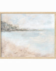 Belong - abstract lake beach coastal landscape original painting fine are print in white, light gray, light blue, brown, beige, muted sage green, taupe, tan, cream; framed in natural oak by NLS Design. Large neutral wall art for living rooms, bedrooms, entryways, offices, bathrooms, and above sofas and beds. Modern coastal minimalistic open airy soft design. Artwork by NLS Design, nlsdesignllc.com. Real art by a real artist - NO AI. Magnolia, McGee and Co., Crate and Barrel, Serena & Lily, Pottery Barn dupe