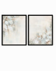 Set of 2 Breathless fine wall art prints framed in black oak by NLS Design