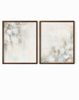 Set of 2 Breathless fine wall art prints framed in walnut stain oak by NLS Design