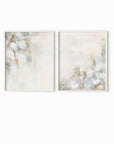 Set of 2 Breathless fine wall art prints framed in white oak by NLS Design