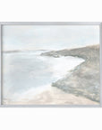 Shore fine art wall print framed in silver metal by NLS Design