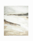 Effortless 2 neutral abstract landscape painting fine wall art print unframed by NLS Design