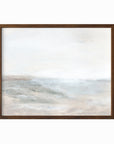 Horizon fine wall art print framed in walnut stain oak by NLS Design