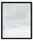 Horizon Blush 2 fine art wall print framed in black oak by NLS Design