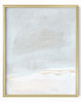 Horizon Blush 2 fine art wall print framed in gold metal by NLS Design