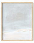 Horizon Blush 2 fine art wall print framed in natural oak by NLS Design