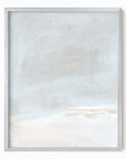 Horizon Blush 2 fine art wall print framed in silver metal by NLS Design