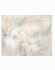 Pale Bloom neutral abstract floral painting fine wall art print unframed by NLS Design