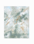 Presence is a painterly abstract led by blue green and light blue, layered with white, beige, cream, soft gray, and warm brown; unframed by NLS Design. Large neutral wall art for living rooms, bedrooms, entryways, offices, bathrooms, and above couch and bed. Modern coastal beach water soft muted abstract. Pottery Barn dupe, Serena & Lily, Magnolia, Crate & Barrel, and McGee style. Real art by a real artist - NO AI. nlsdesignllc.com - 8x10, 11x14, 16x20, 18x24, 24x36, 30x40, 40x60 inches
