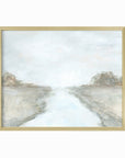 Retreat fine wall art print framed in gold metal by NLS Design