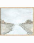 Retreat fine wall art print framed in natural oak by NLS Design