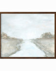 Retreat fine wall art print framed in walnut stain oak by NLS Design