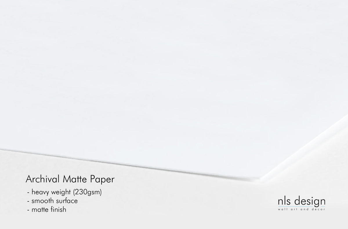NLS Design prints on archival matte fine art paper