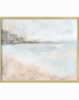 Belong - abstract lake beach coastal landscape original painting fine are print in white, light gray, light blue, brown, beige, muted sage green, taupe, tan, cream; framed in gold metal by NLS Design. Large neutral wall art for living rooms, bedrooms, entryways, offices, bathrooms, and above sofas and beds. Modern coastal minimalistic open airy soft design. Artwork by NLS Design, nlsdesignllc.com. Real art by a real artist - NO AI. Magnolia, McGee and Co., Crate and Barrel, Serena & Lily, Pottery Barn dupe
