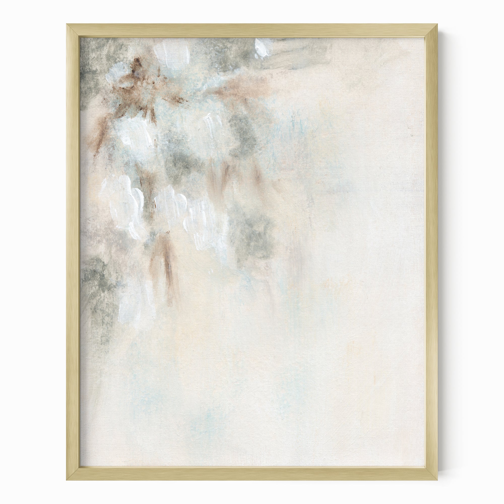 Breathless 1 fine art wall print framed in gold metal by NLS Design