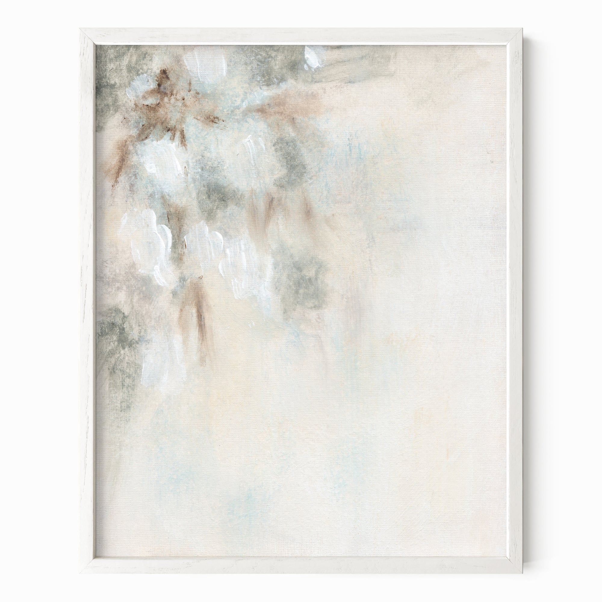 Breathless 1 fine art wall print framed in white oak by NLS Design