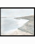 Shore fine art wall print framed in black oak by NLS Design