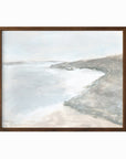Shore fine art wall print framed in walnut stained oak by NLS Design