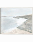 Shore fine art wall print framed in white oak by NLS Design