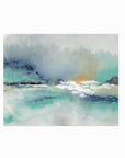 Crossing - abstract beach coastal landscape original painting fine are print in slate blue, navy, gray, charcoal, black, coral, white, teal; unframed by NLS Design. Large vibrantl wall art for living rooms, bedrooms, entryways, offices, bathrooms, and above sofas and beds. Modern coastal minimalistic bold expressive design. Artwork by NLS Design, nlsdesignllc.com. Real art by a real artist - NO AI. Magnolia, McGee and Co., Crate and Barrel, Serena & Lily, Pottery Barn dupe/look alike