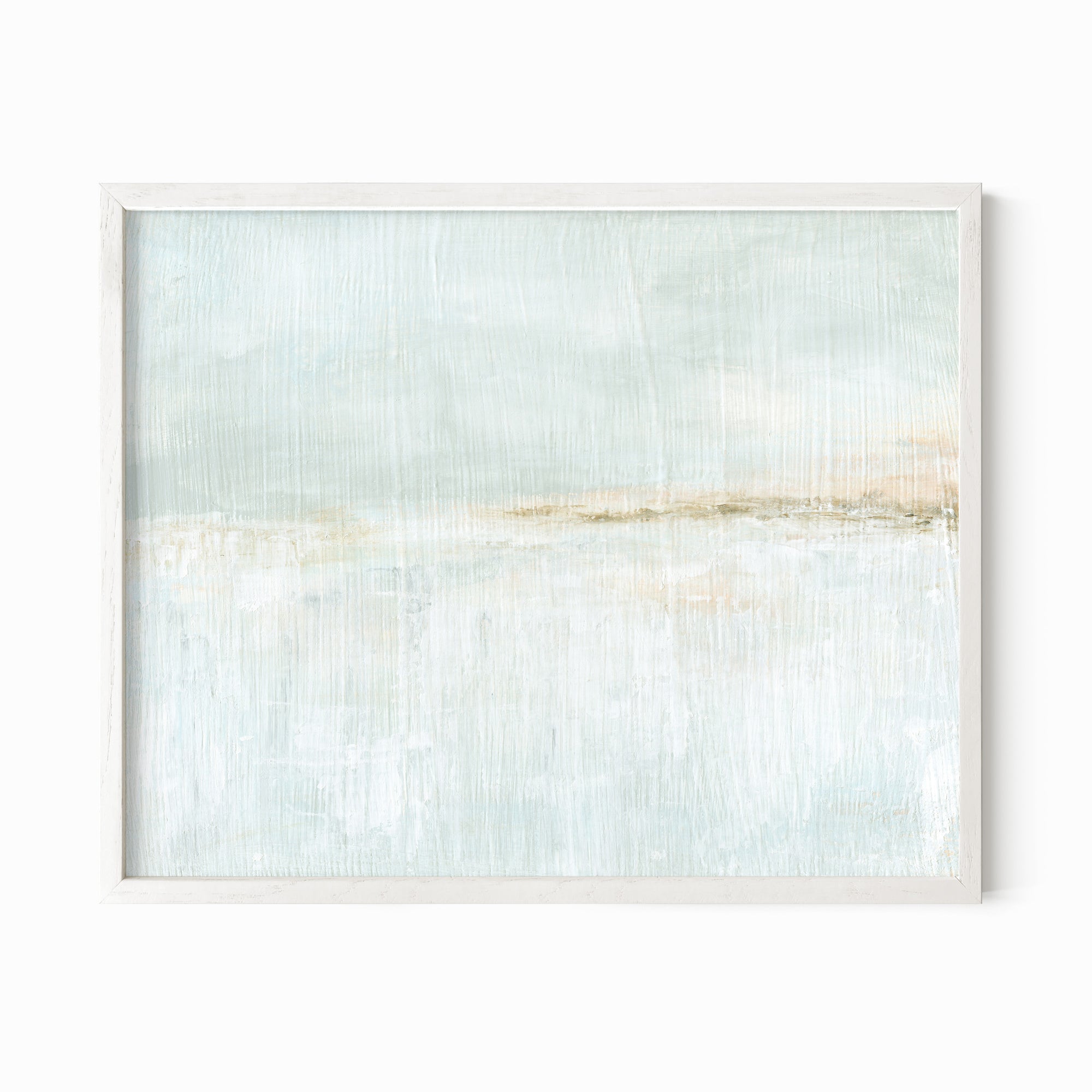 Delightful fine wall art print framed in white oak by NLS Design