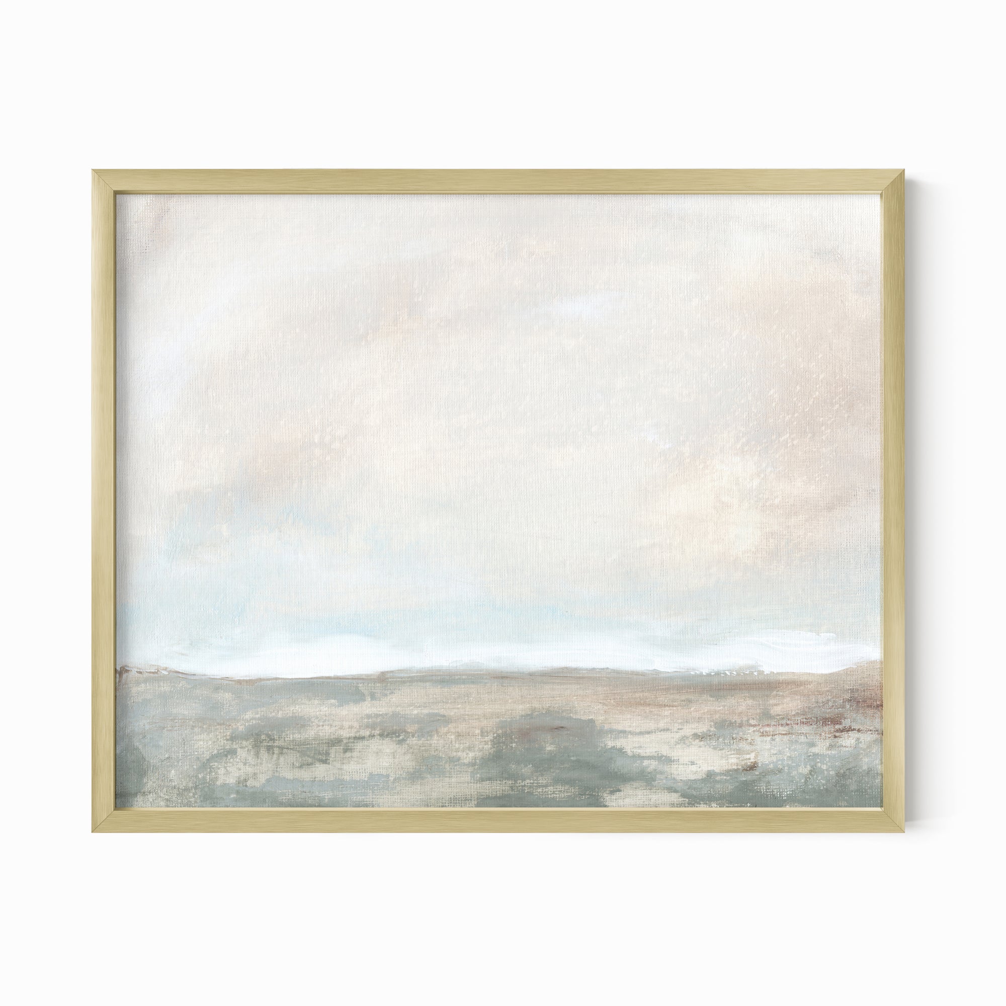 Emerge fine art wall print framed in gold metal by NLS Design