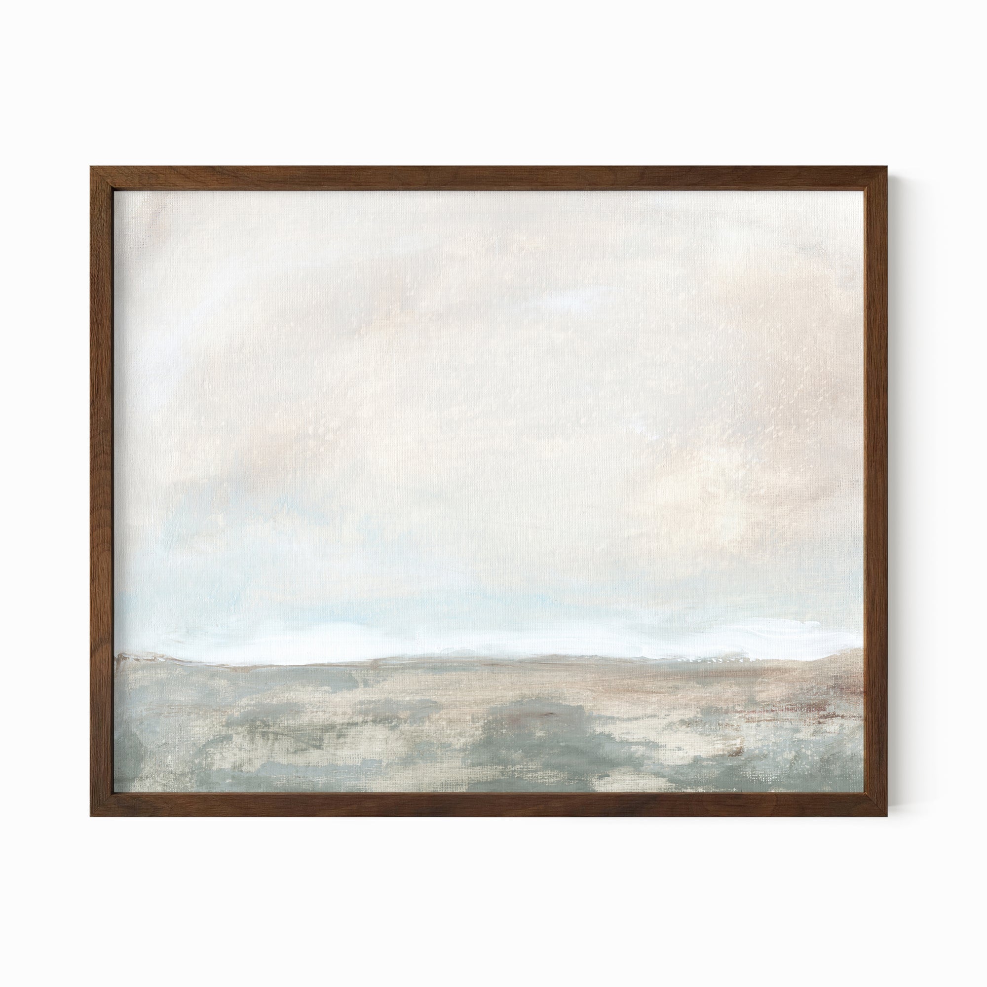 Emerge fine art wall print framed in walnut oak by NLS Design