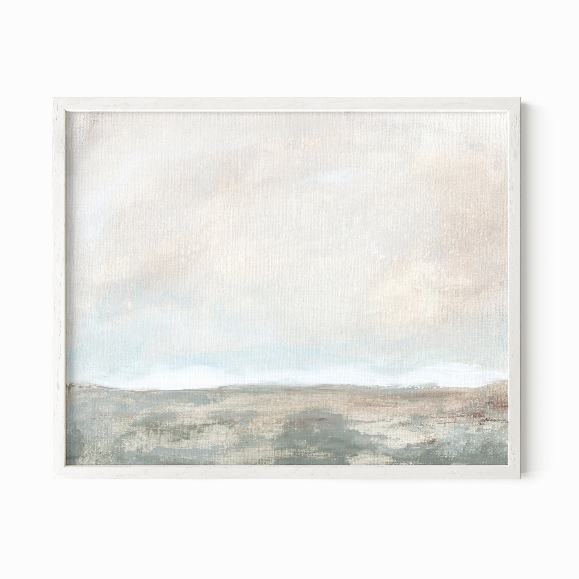 Emerge fine art wall print framed in white oak by NLS Design