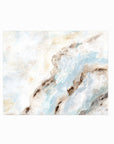 Evermore - soft muted abstract wall art original painting fine are print in  blue, beige, gray, cream, brown, teal, and white; unframed by NLS Design. Large neutral wall art for living rooms, bedrooms, and above sofas.