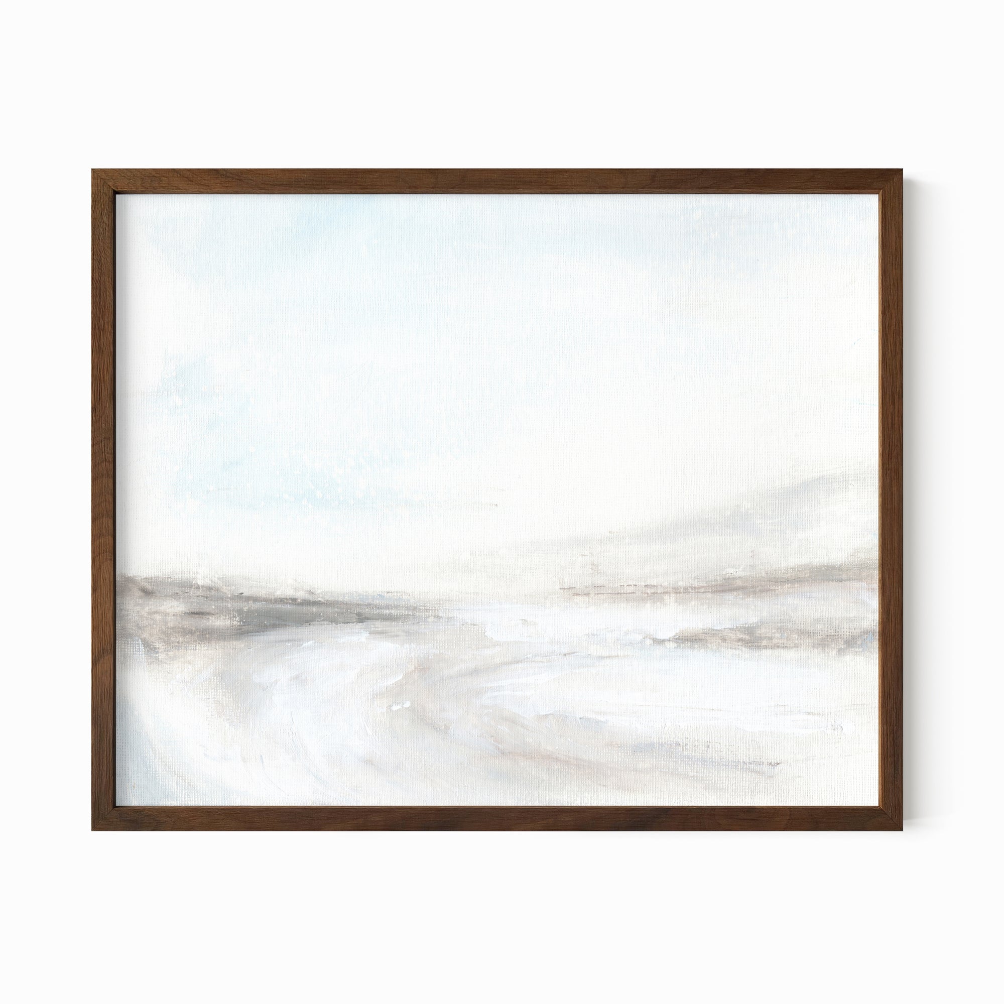 Fade fine art wall print framed in walnut stained oak by NLS Design