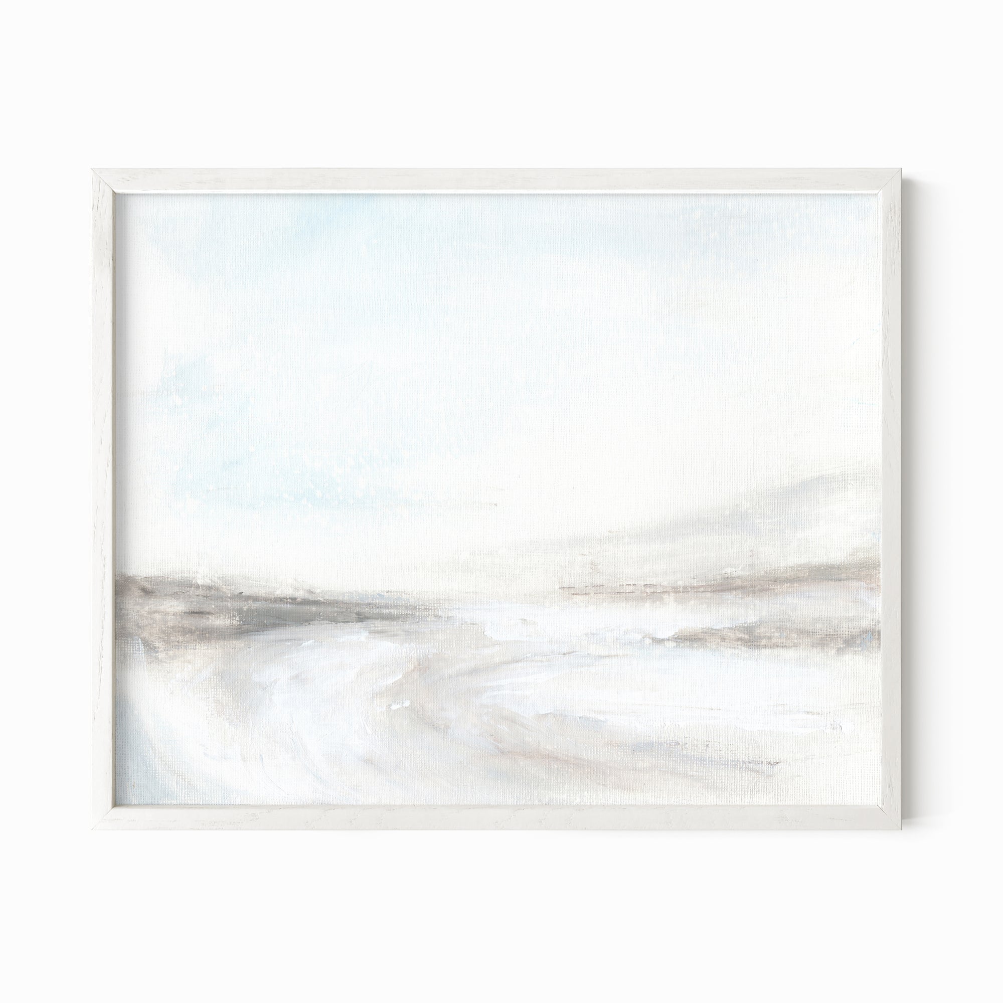 Fade fine art wall print framed in white oak by NLS Design