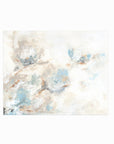 Flora - abstract floral original painting fine are print in light blue, brown, cream, gray, beige, taupe, and white; unframed by NLS Design. Large neutral wall art for living rooms, bedrooms, entryways, offices, bathrooms, and above sofas and beds. nlsdesignllc.com