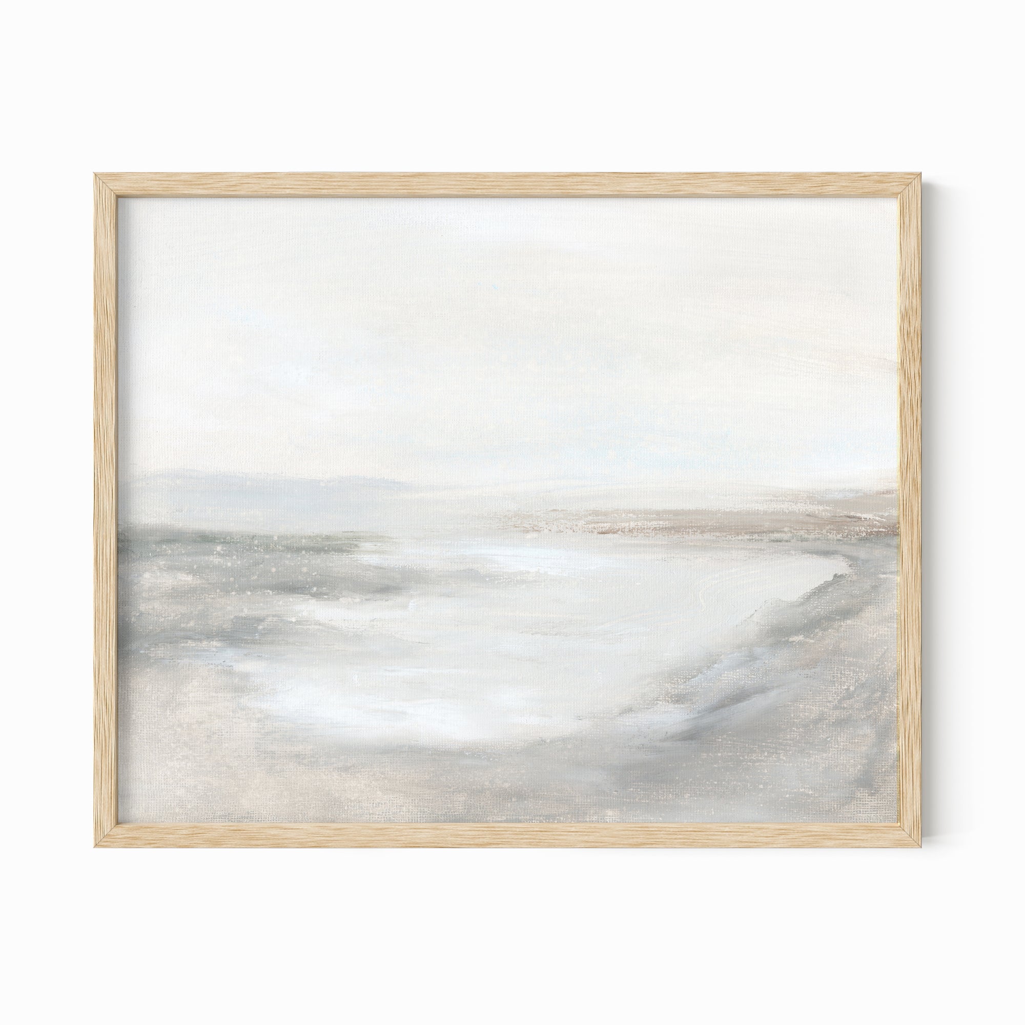 Haven fine wall art print framed in natural oak by NLS Design