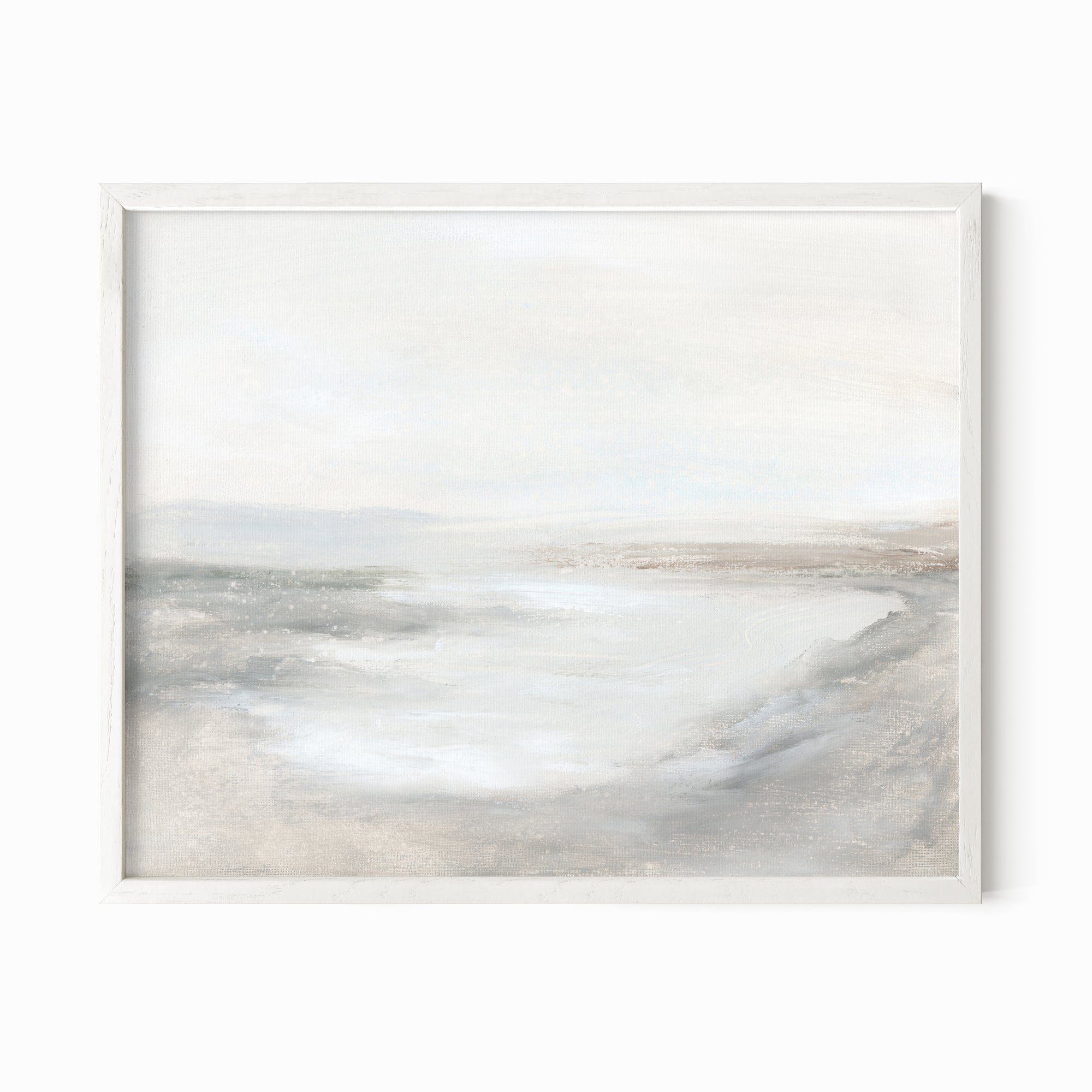 Haven fine wall art print framed in white oak by NLS Design