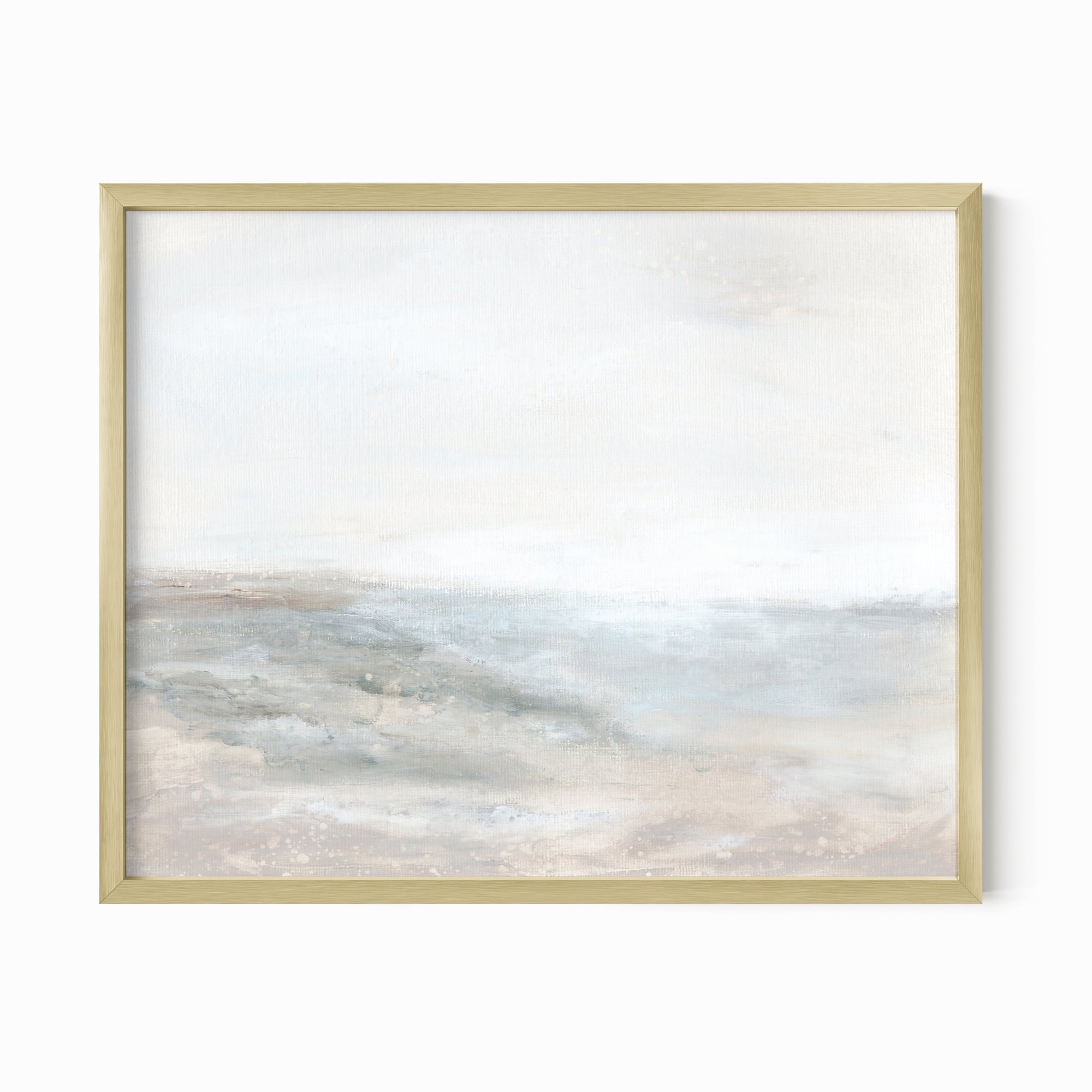 Horizon fine wall art print framed in gold metal by NLS Design