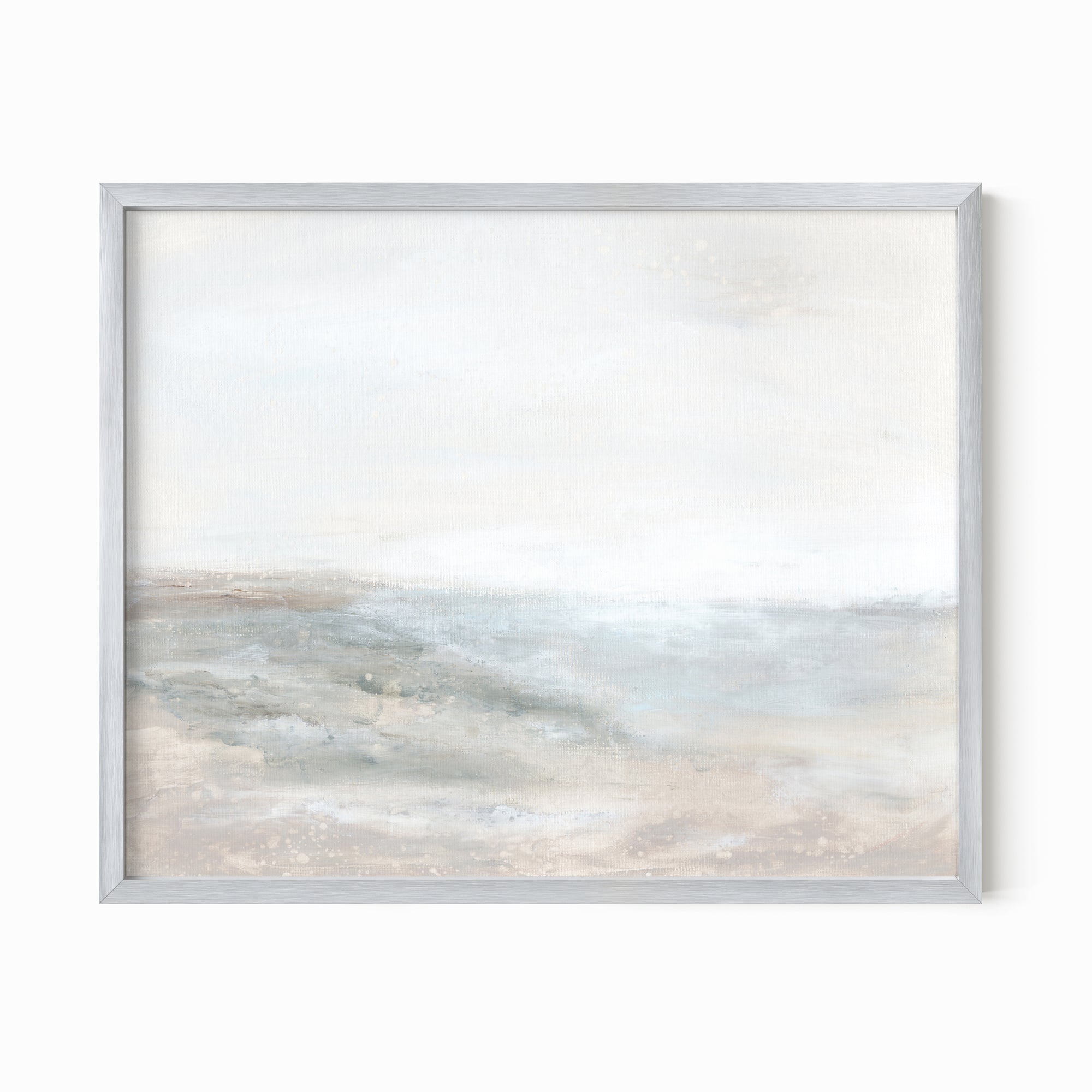 Horizon fine wall art print framed in silver metal by NLS Design