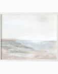 Horizon fine wall art print framed in white oak by NLS Design