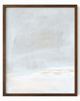 Horizon Blush 2 fine art wall print framed in walnut oak by NLS Design