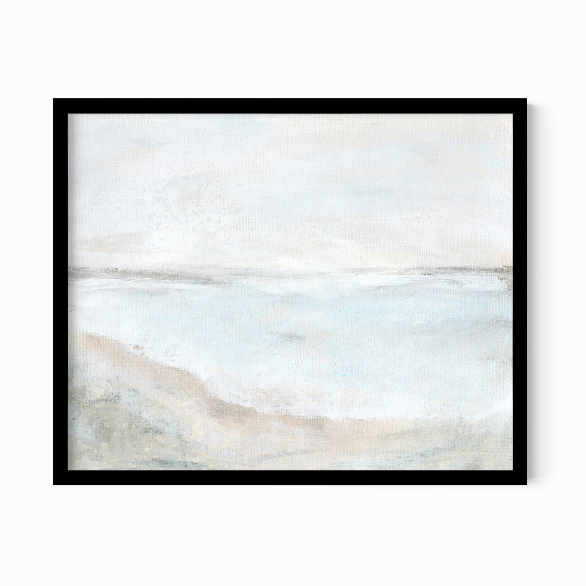 Hush fine art wall print framed in black oak by NLS Design