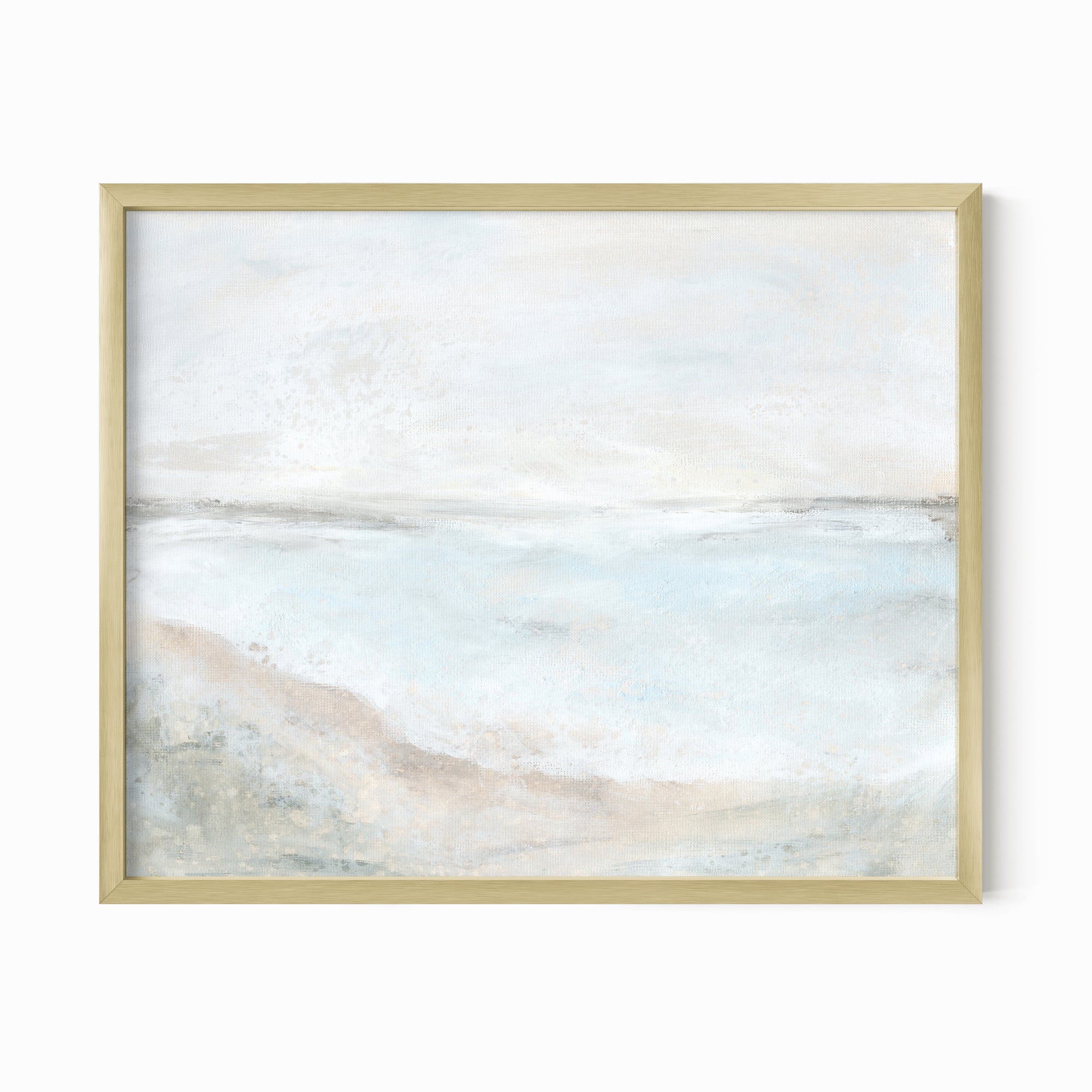 Hush fine art wall print framed in gold metal by NLS Design