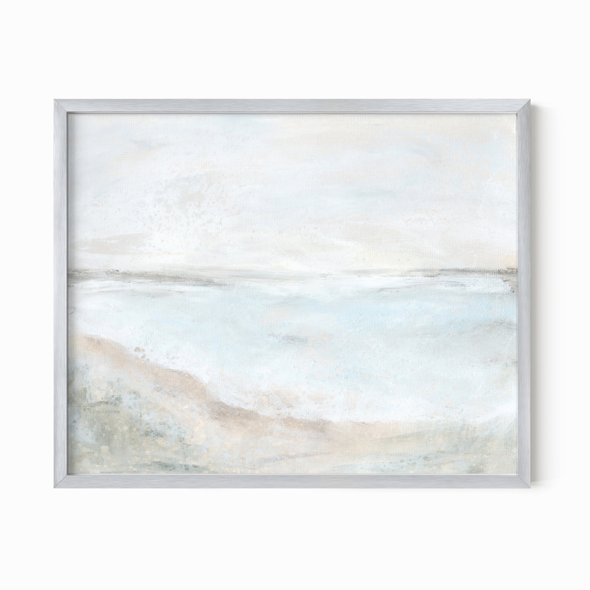 Hush fine art wall print framed in silver metal by NLS Design