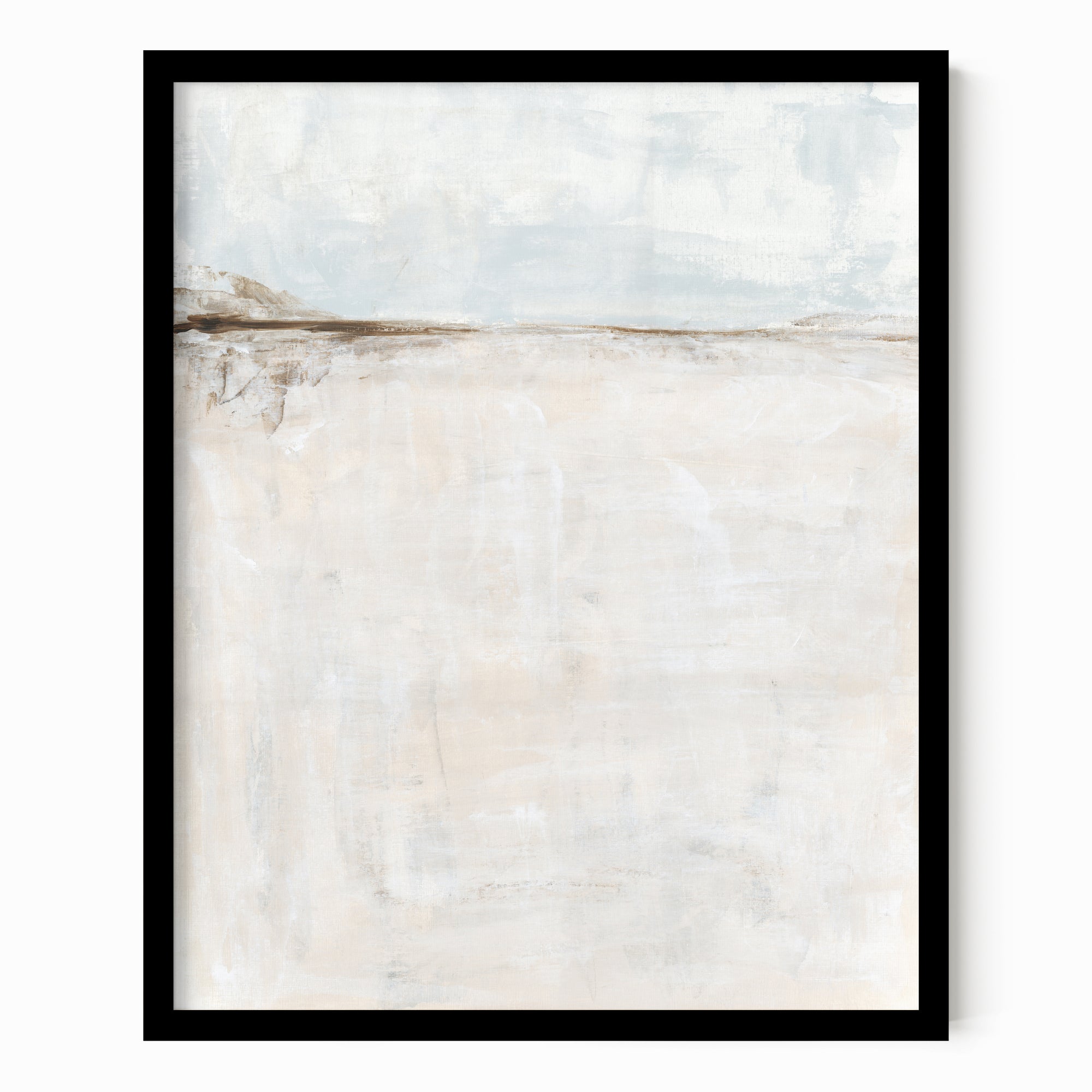 Light fine wall art print framed in black oak by NLS Design