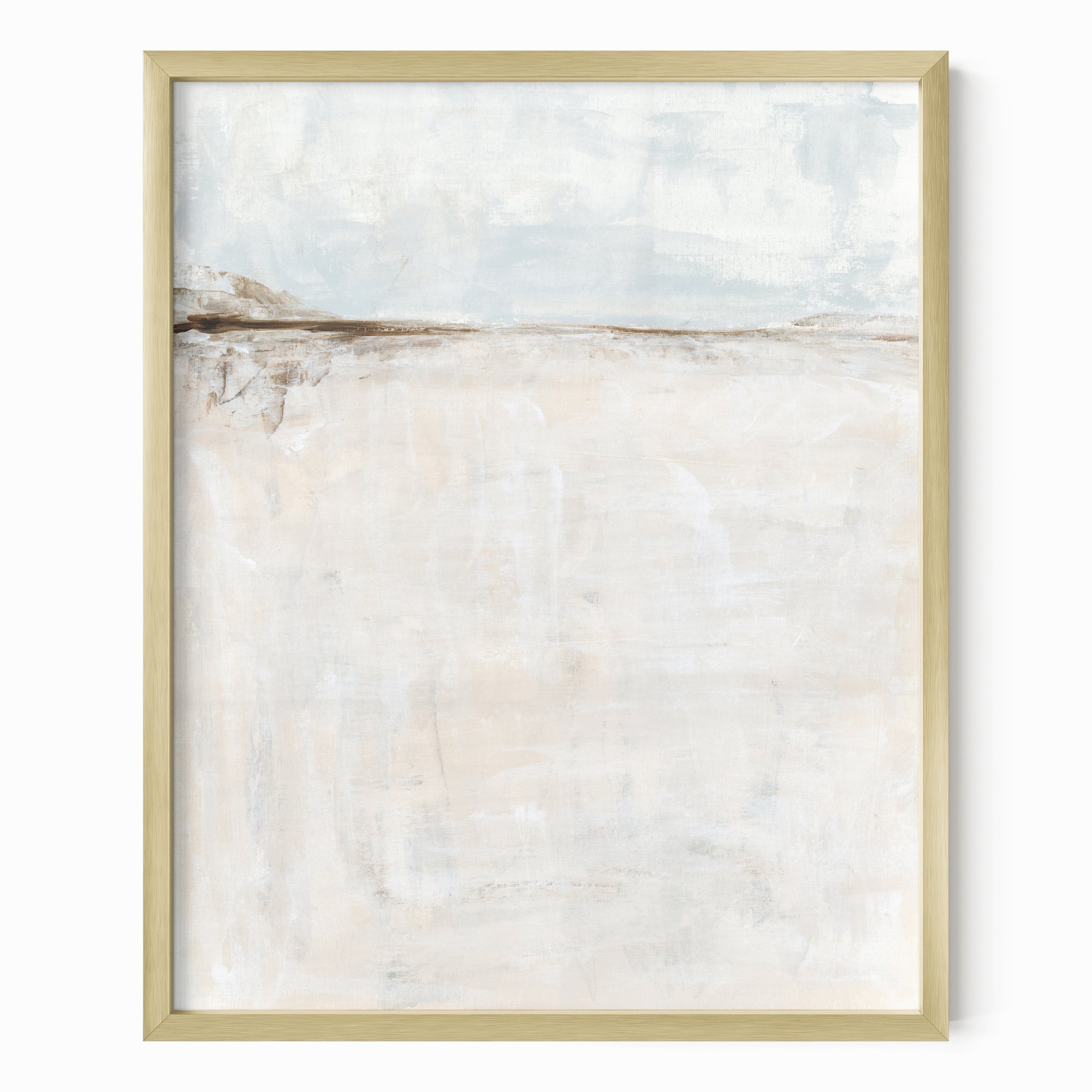 Light fine wall art print framed in gold metal by NLS Design