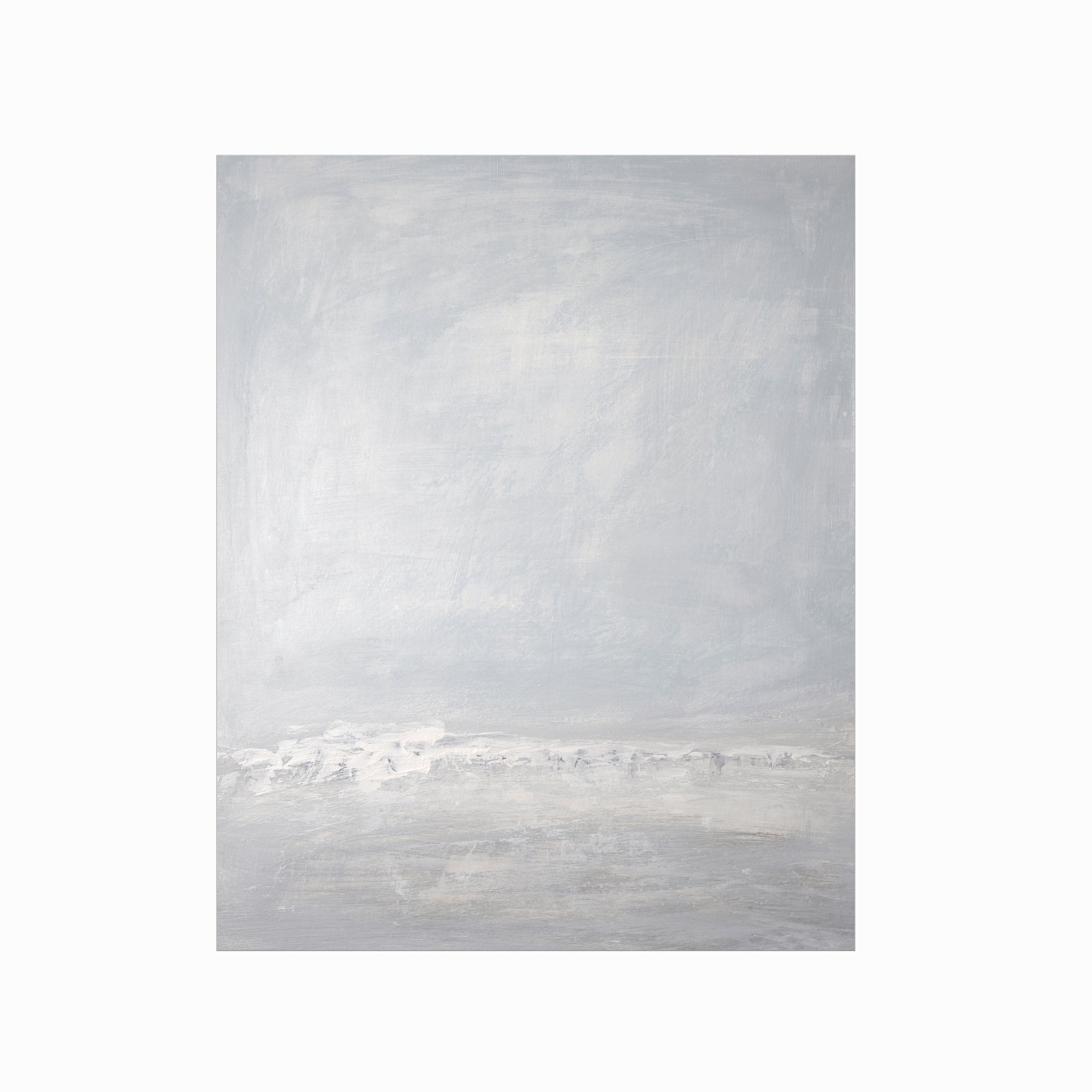 Low Tide - Abstract Modern Coastal Water Beach Landscape Painting Wall Art Print Unframed by NLS Design