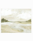 Perfect View neutral earth tone abstract landscape painting fine art wall print unframed by NLS Design