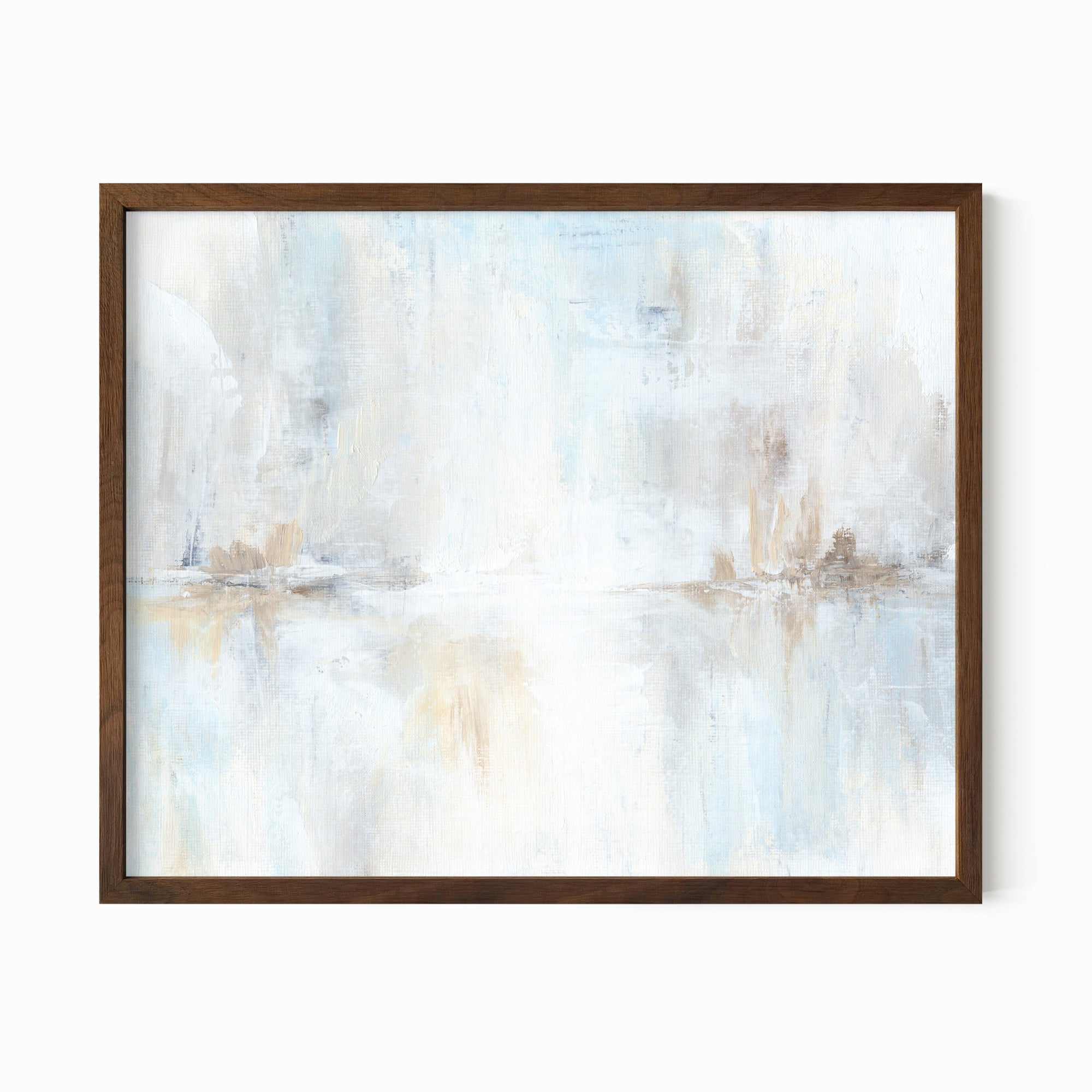 Reflections fine wall art print framed in walnut oak by NLS Design