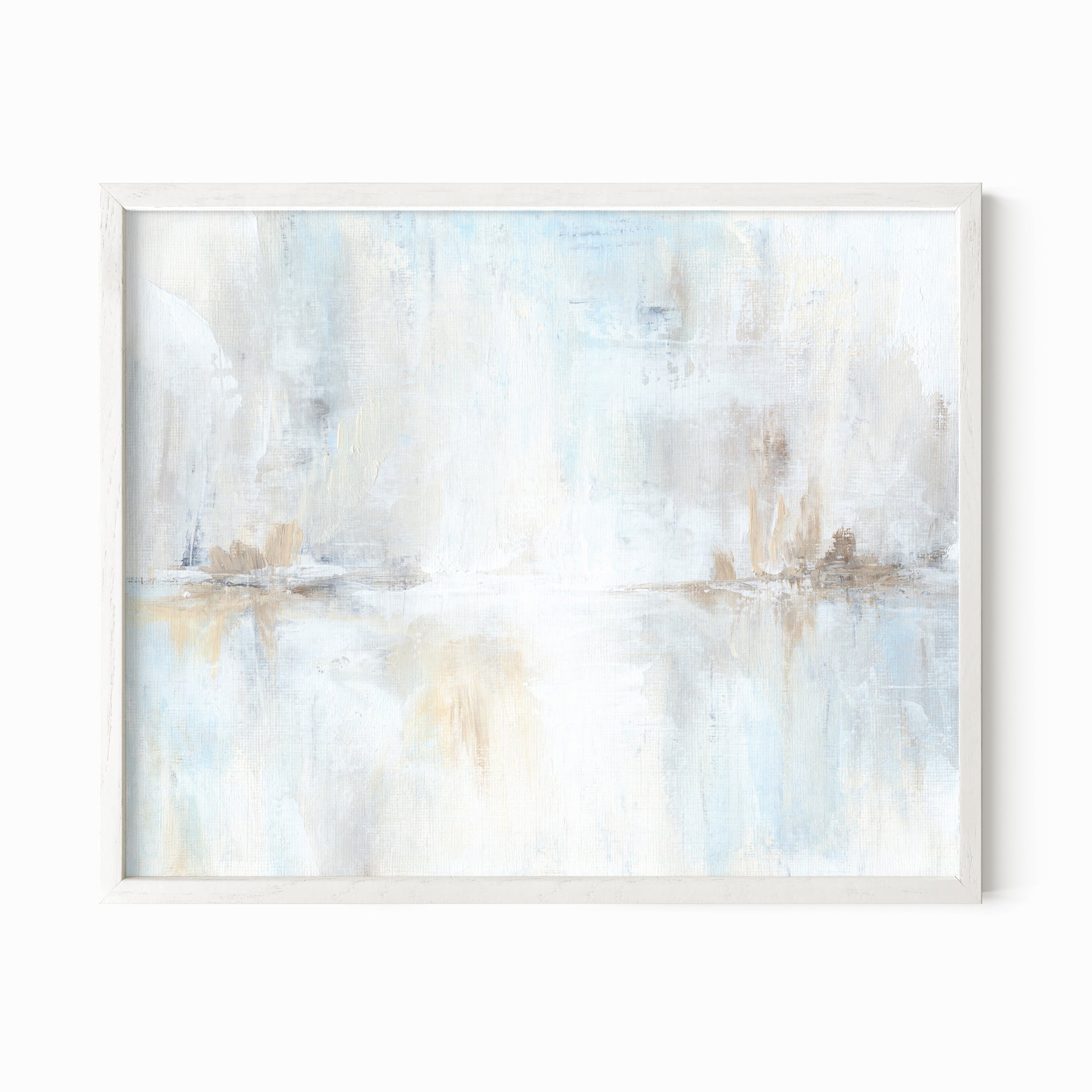 Reflections fine wall art print framed in white oak by NLS Design