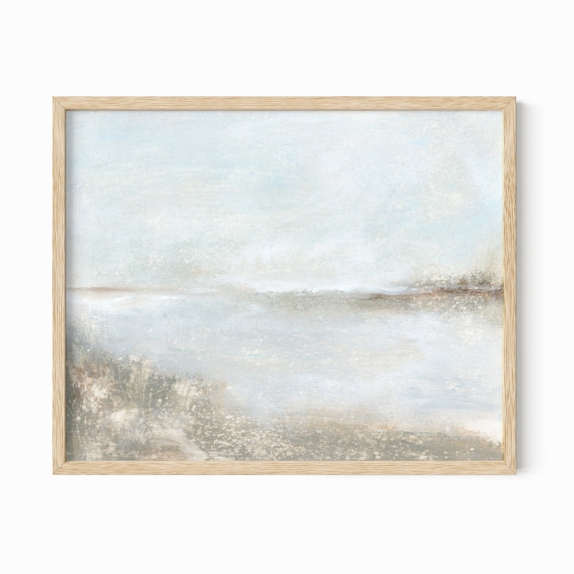Restore fine wall art print framed in natural oak by NLS Design