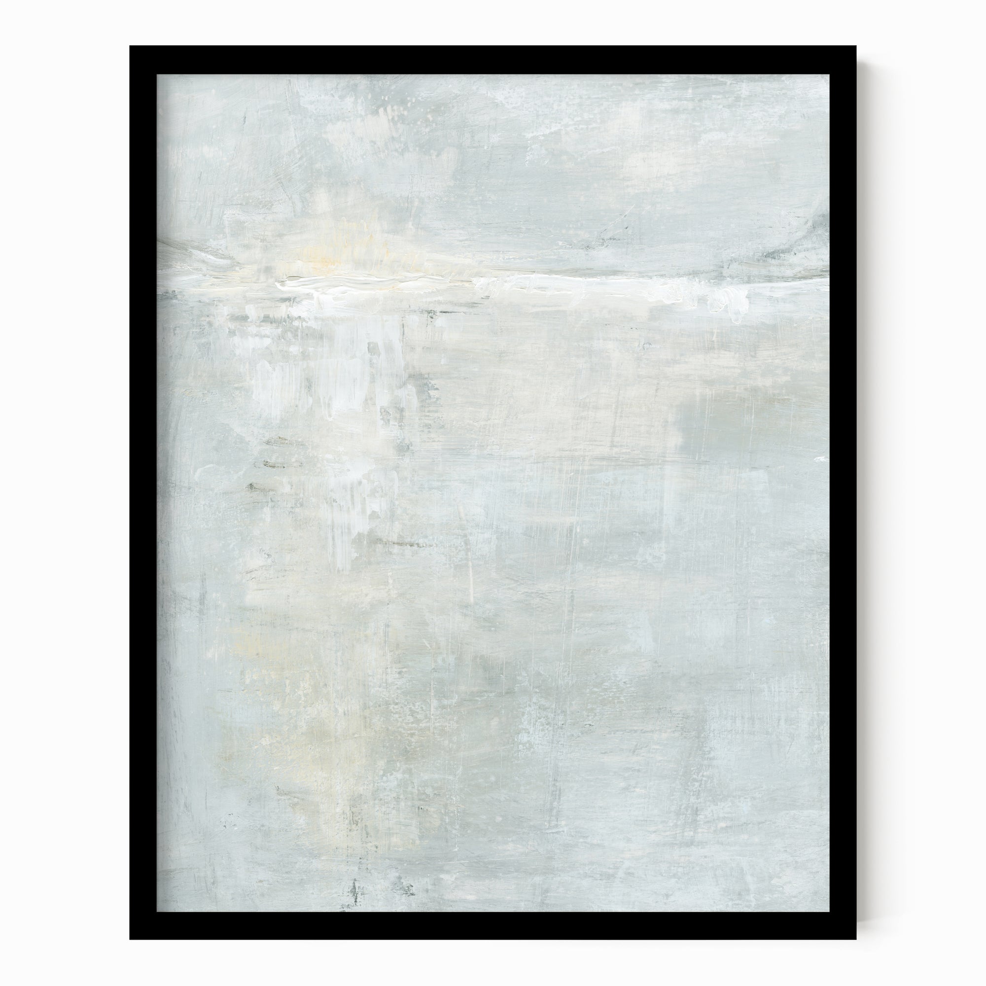 Rise fine art wall print framed in black oak by NLS Design
